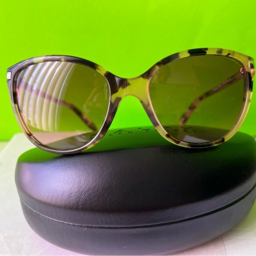 Ralph Lauren RA5160 1116/14 57. 17 13 New Brown Snakeskin Print/Gold Sunglasses